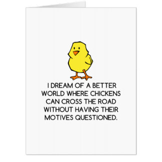 CHICKEN MOTIVES CARD