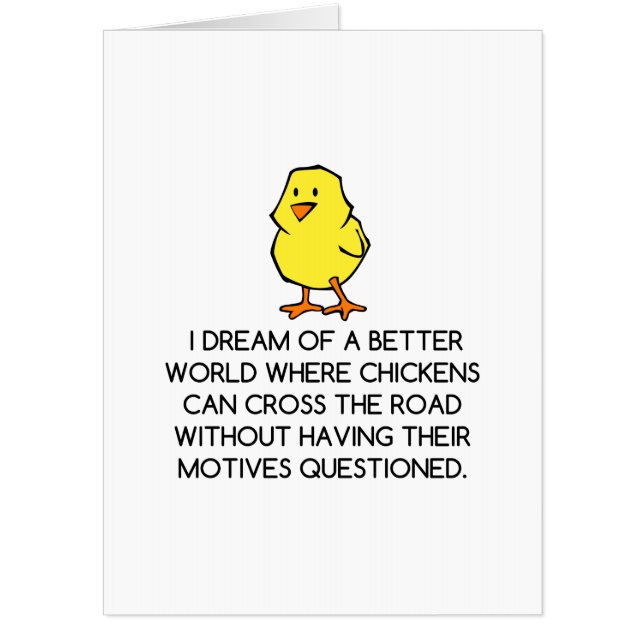 CHICKEN MOTIVES CARD (Front)