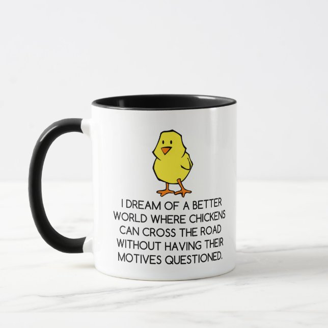 CHICKEN MOTIVES MUG (Left)