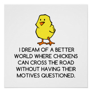 CHICKEN MOTIVES POSTER