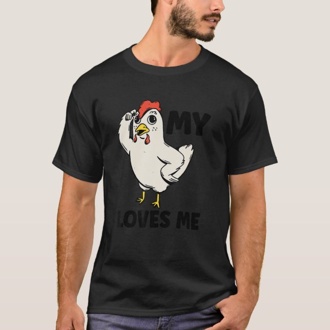 Chicken   My Aunt Loves Me for Nephew & Niece 1 T-Shirt (Front)
