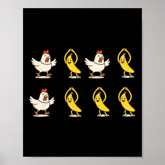 Chicken Nana Dancing  Poster (Front)