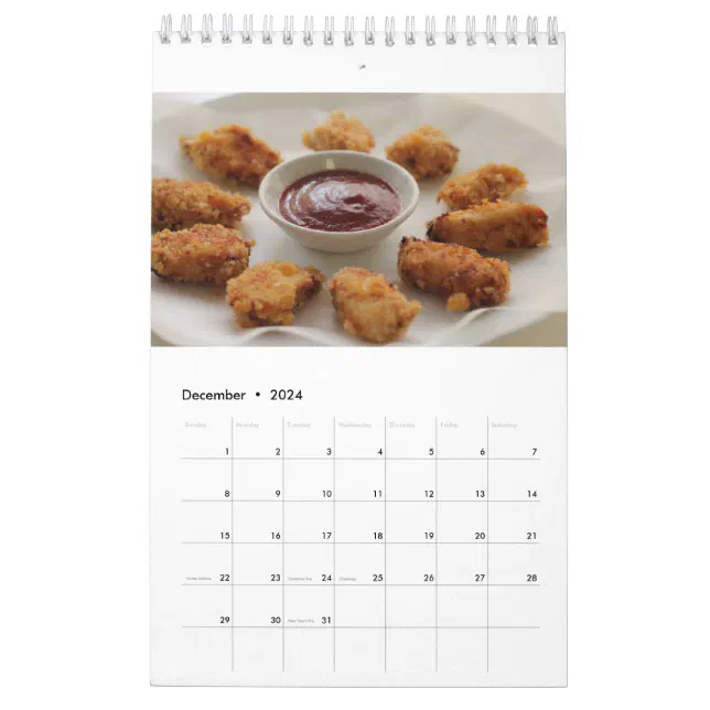 Chicken Nugget Calendar 2018 Zazzle