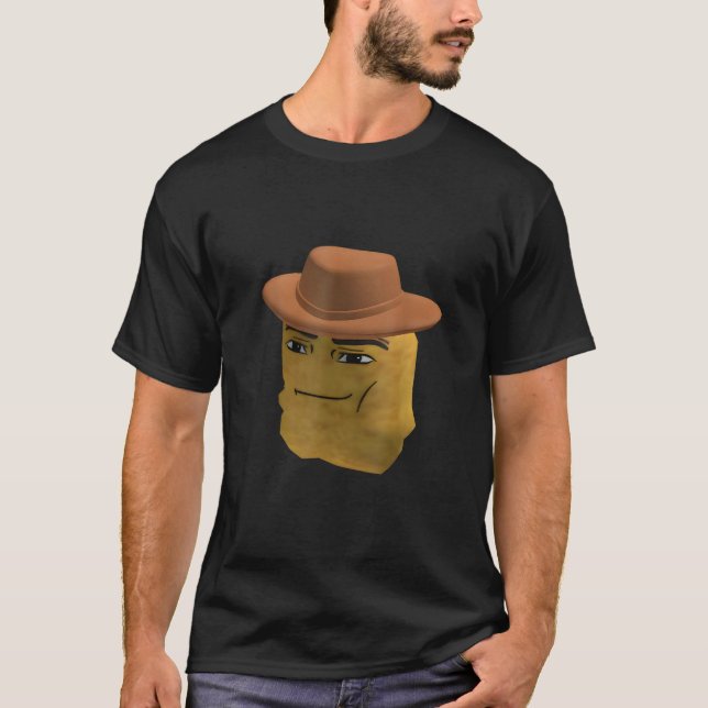 Chicken Nugget Cowboy Meme T-Shirt (Front)