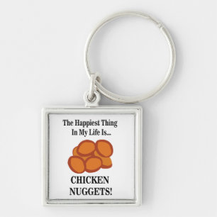 Chicken Nugget Fast Food Funny Keychain