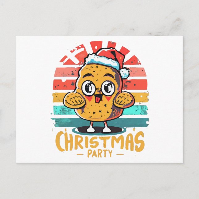 Chicken-nugget Holiday Postcard (Front)