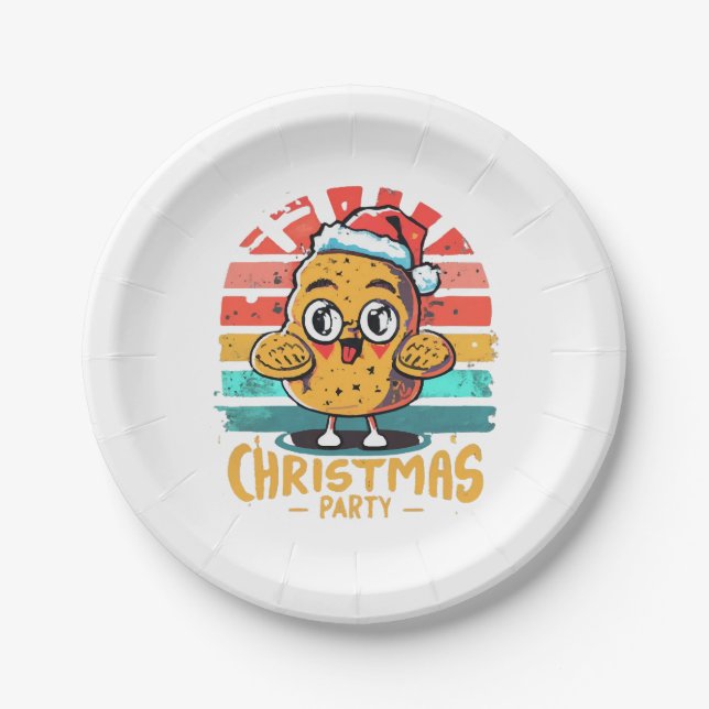 Chicken-nugget Paper Plates (Front)