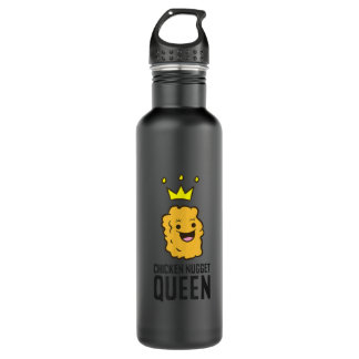 Chicken Nugget Queen Funny Chicken Nuggets Couple  Stainless Steel Water Bottle