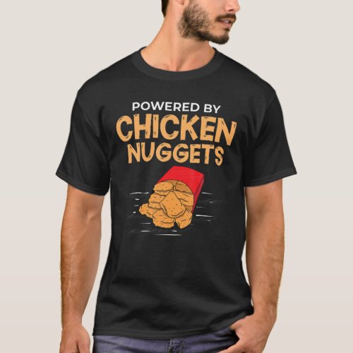 Chicken Nugget Vegan Nuggs Fries Sauce T_Shirt