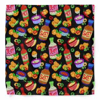 Chicken nuggets & dipping sauce bandana