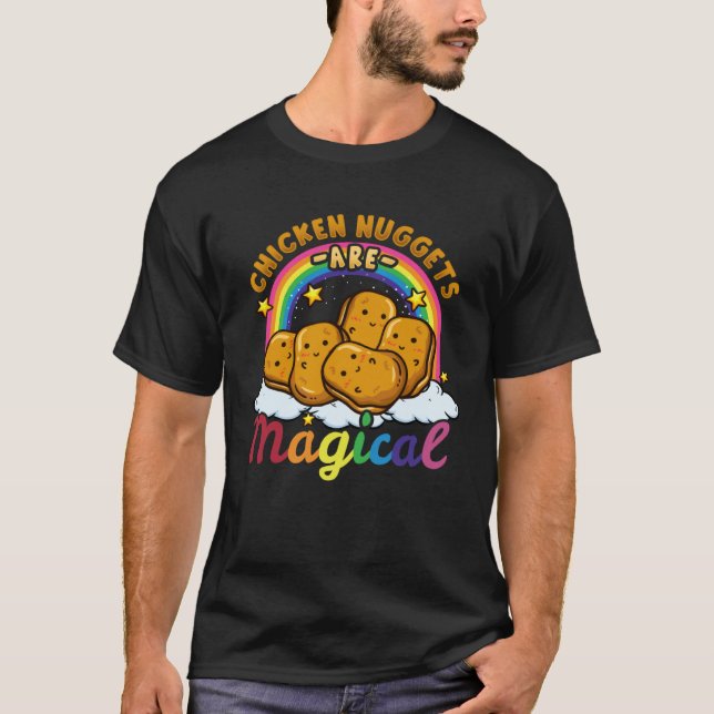 Chicken Nuggets Food Fast Food Love T-Shirt (Front)
