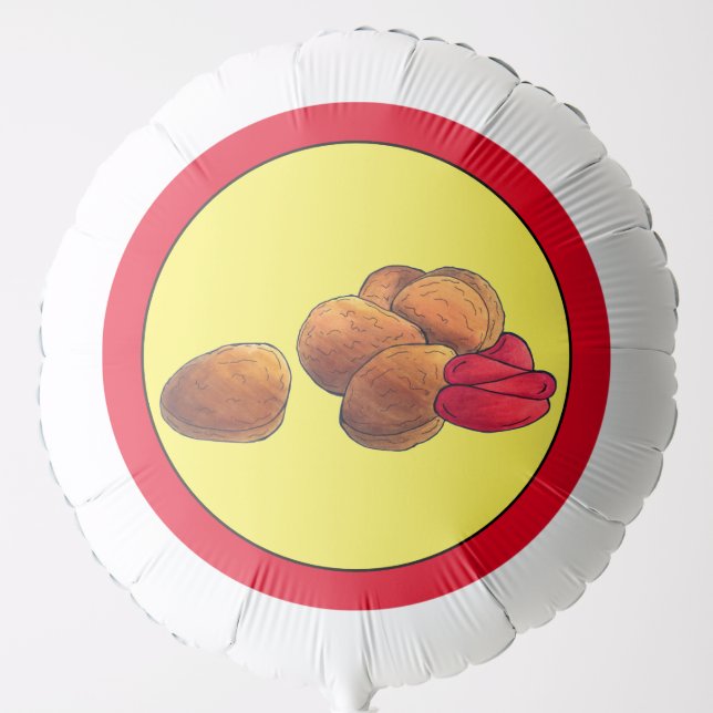 Chicken Nuggets Ketchup Junk Fast Food Foodie Balloon (Front)