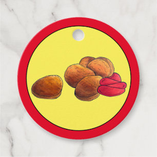 Chicken Nuggets Ketchup Junk Fast Food Foodie Favor Tags