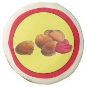 Chicken Nuggets Ketchup Junk Fast Food Foodie Sugar Cookie (Front)
