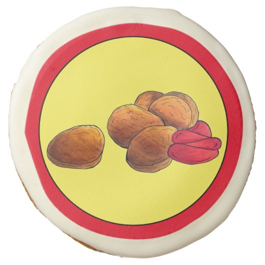 Chicken Nuggets Ketchup Junk Fast Food Foodie Sugar Cookie (Front)