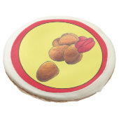 Chicken Nuggets Ketchup Junk Fast Food Foodie Sugar Cookie (Angled)