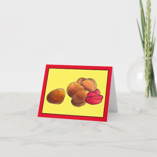 Chicken Nuggets Ketchup Junk Fast Food Foodie Thank You Card