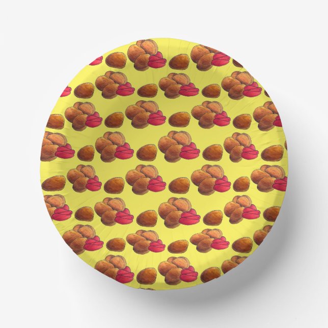 Chicken Nuggets with Ketchup Junk Food Foodie Paper Bowls (Front)