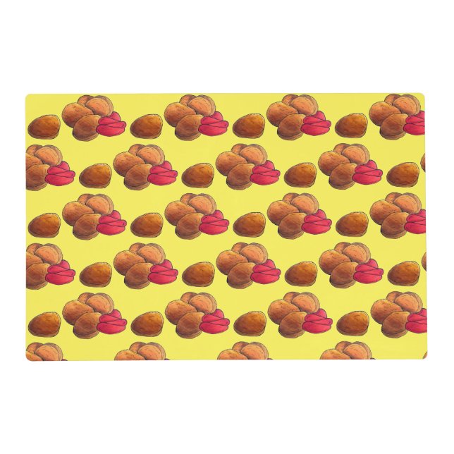 Chicken Nuggets with Ketchup Junk Food Foodie Placemat (Front)