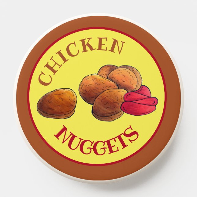 Chicken Nuggets with Ketchup Junk Food Foodie PopSocket (Popsocket)