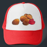 Chicken Nuggets with Ketchup Junk Food Foodie Trucker Hat<br><div class="desc">Design features an original illustration of chicken nuggets with a squirt of ketchup. Great for any junk food foodie. This design is also available on other products. Lots of additional food designs are also available from this shop. Don't see what you're looking for? Need help with customization? Contact Rebecca to...</div>