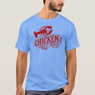 Chicken Of The Ditch Retro Vintage Cajun Food T-Shirt