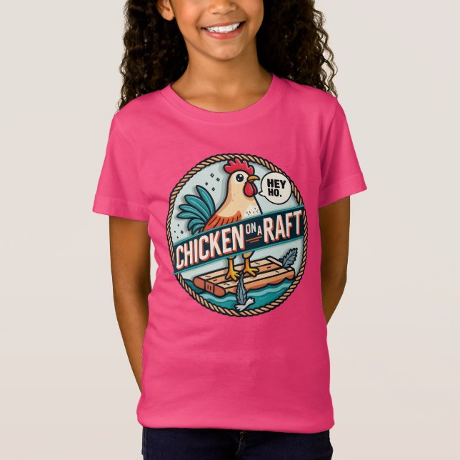 Chicken on a Raft T-Shirt (Front)