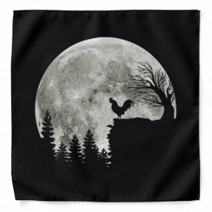 Chicken On Mountain Halloween Chicken Lovers Bandana