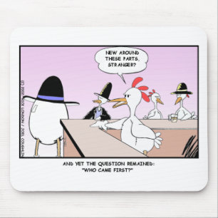 Chicken Or Egg? Funny Gifts & Collectibles Mouse Pad