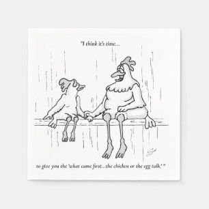 Chicken or the Egg Napkins