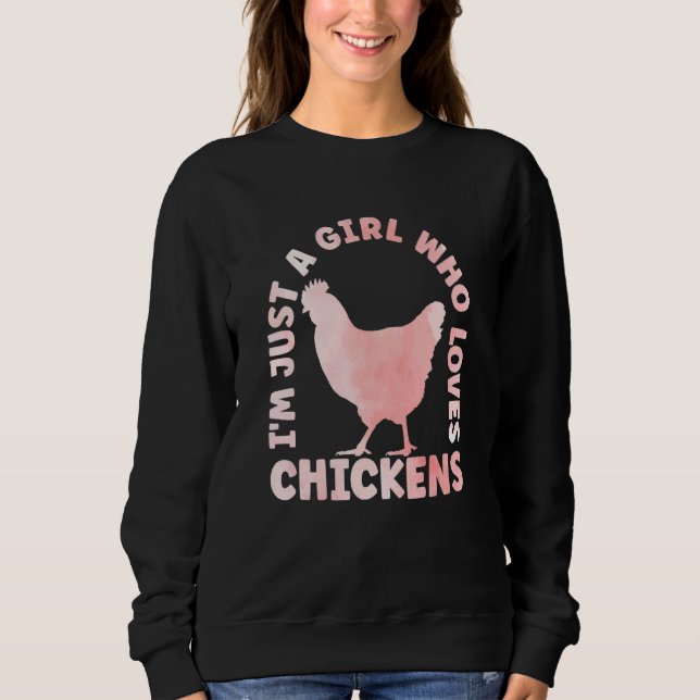 Chicken Outfit for Chicken Hen Lovers Apparel Wome Sweatshirt (Front)
