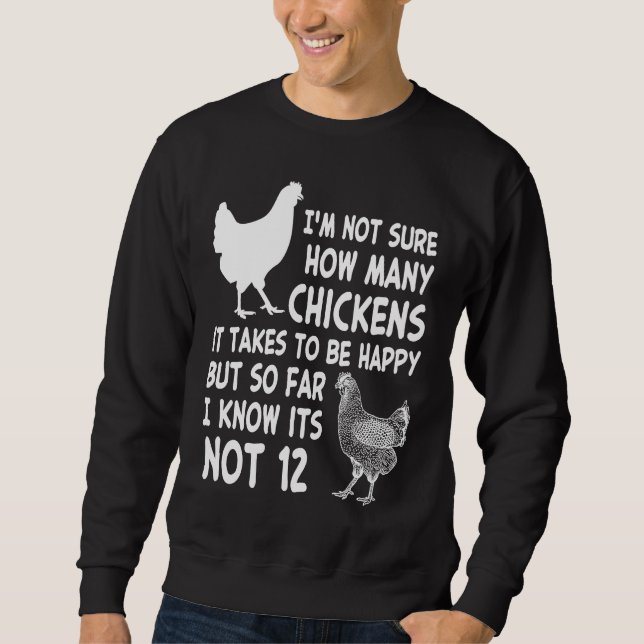 Chicken Owner Im Not Sure How Many Chickens Its No Sweatshirt (Front)