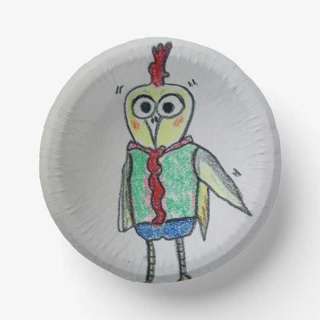 Chicken Paper Plate Bowls (Front)
