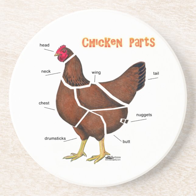 Chicken Parts Coaster (Front)
