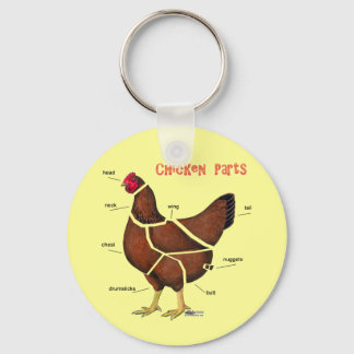 Chicken Parts Keychain