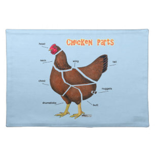Chicken Parts Placemat
