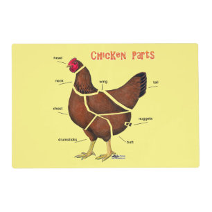Chicken Parts Placemat