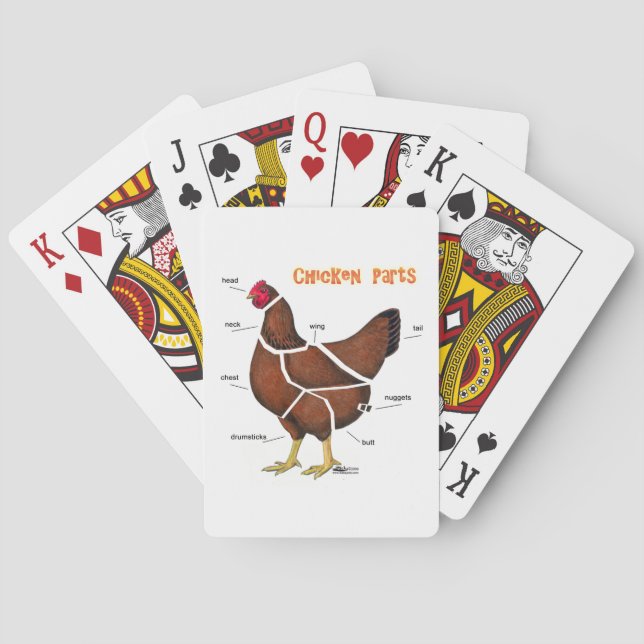 Chicken Parts Poker Cards (Back)