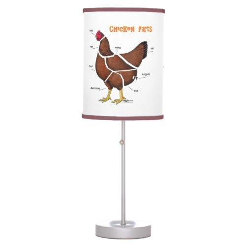 Chicken Parts Table Lamp