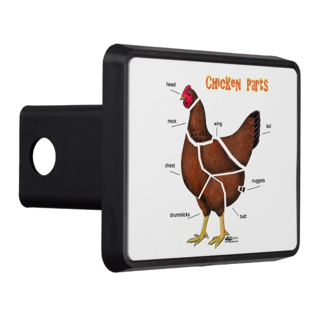 Chicken Parts Trailer Hitch Cover (Right)