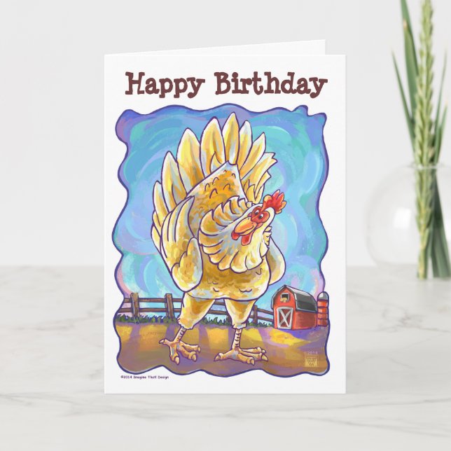 Chicken Party Center Card (Front)