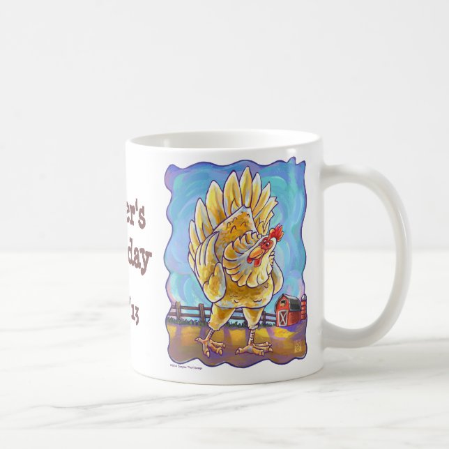 Chicken Party Center Coffee Mug (Right)