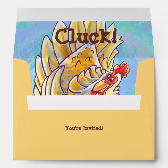Chicken Party Center Envelope (Back (Bottom))