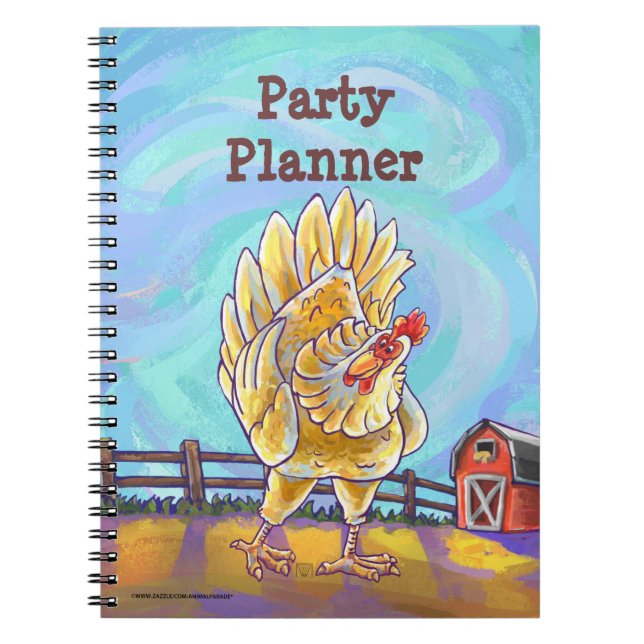 Chicken Party Center Notebook (Front)