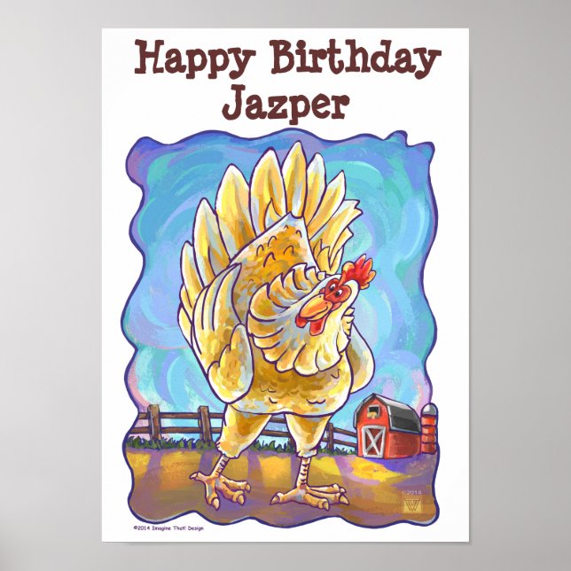 Chicken Party Center Poster (Front)