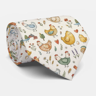 Chicken Patter Neck Tie