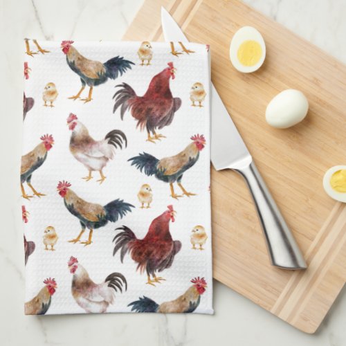 Chicken Pattern Kitchen Towels