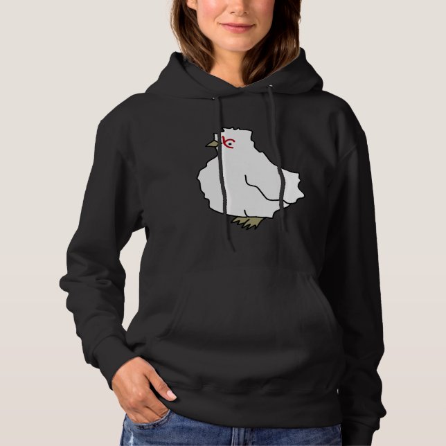 Chicken pattern mint   hoodie (Front)