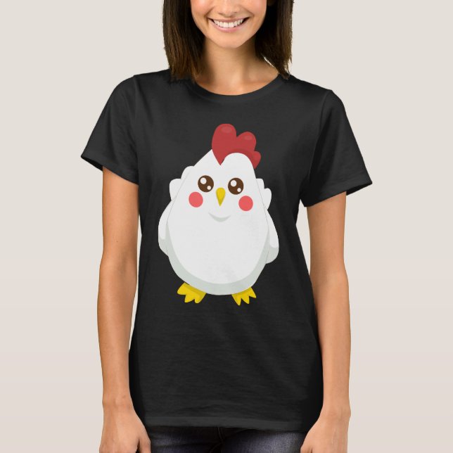 chicken pattern T-Shirt (Front)