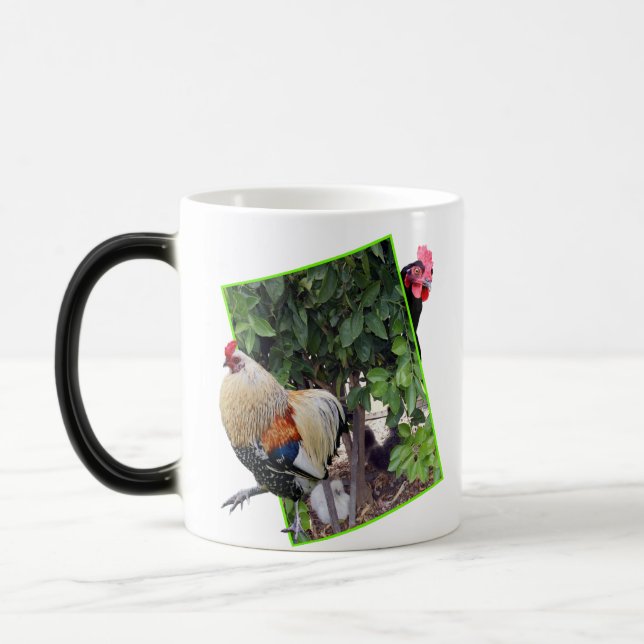Chicken Peekaboo Design, Color Morph Mug (Left)